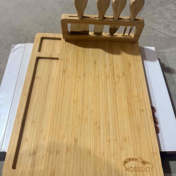 Bamboo Cheese Board Knife Set - Picture 1 of 3